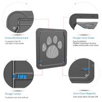 Puerta Para Mascotas Con Cerradura Segura Y Magnética Para Perros Y Gatos Instalación Fácil En Ventanas Y Puertas De Jardín Universal - details 6