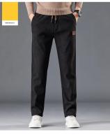 Pantalones De Corduroy Para Hombre Moda Otoño Invierno Tejido De Veludo Bo'ao Pantalones Rectos Negocios Cintura Media Talla Regular - details 13