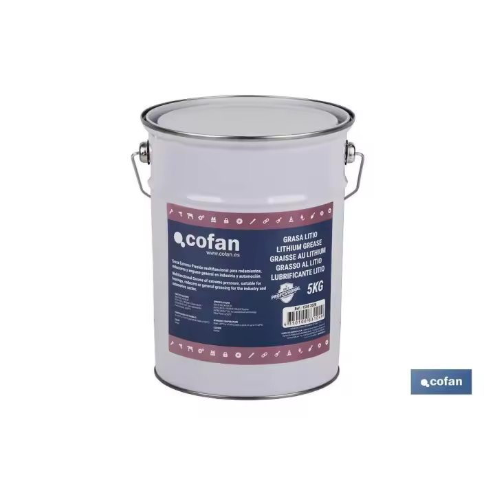 Grasa litio iso 6743/9 ep envase 5 kg - 1