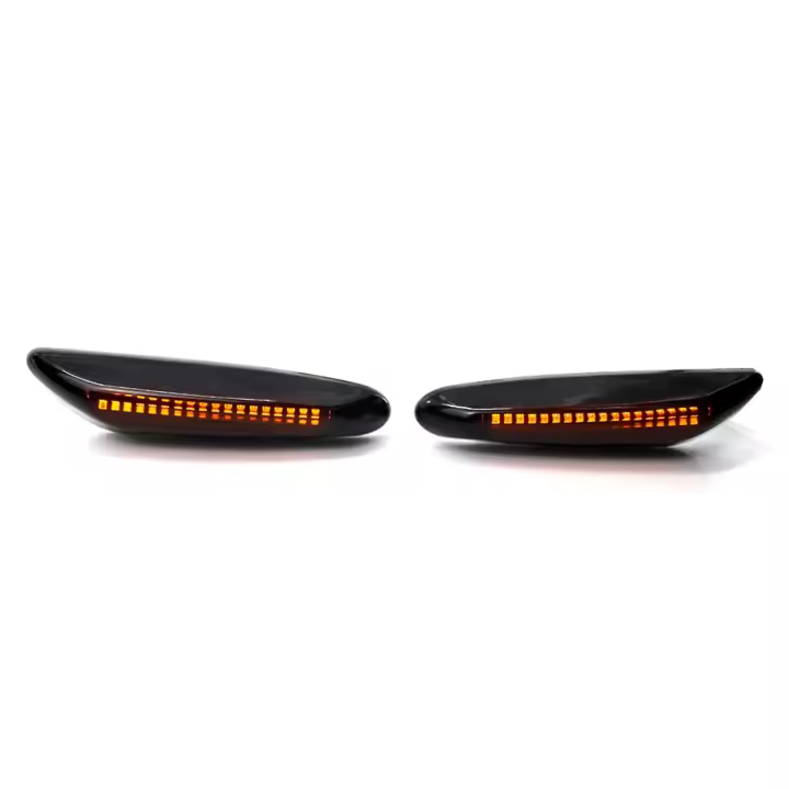 2 luces LED laterales ahumadas con señal de giro para BMW Serie 3 E46 E60 E90 E92 E93 E87 - 1