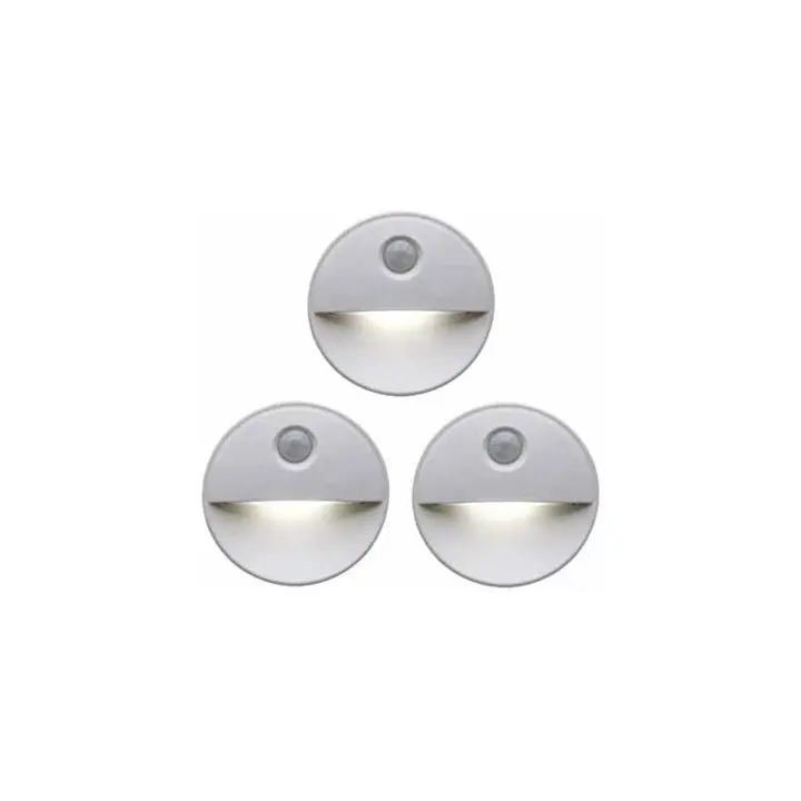 Luz nocturna LED activada por movimiento. Bombillas LED que inducen al sueño. Funcionamiento inalámbrico. Perfecta para gabinetes de baño, escaleras y más. - 1