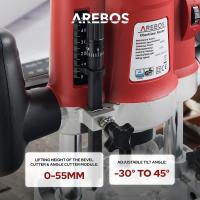 AREBOS Fresadora Electrica Profesional 1200W Caja 12 Fresas - details 13