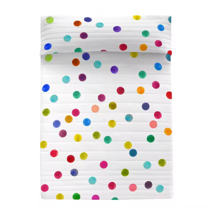 Happyfriday- Confetti Colcha, Colchas 100% Algodón (exterior) 100% Poliéster (relleno), calidad de 150 TC, Fabricado en España - 1