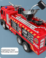 Camión De Incendio De Aleación Y Plástico Modelo De Coche Para Niños Juguete De Camión De Bomberos Con Rojellador Y Escalera Para Niños Boys - details 3