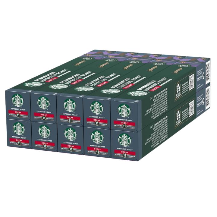 Café Espresso Roast Descafeinado Starbucks Pack 10 Capsulas Compatibles Nespresso
