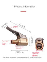 Conector De Bomba De Neumáticos De Coche Adaptador De Válvula De Goma Clip-on En Latón Para Ruedas De Bicicleta Y Automóviles Accesorios De Coche Y Bicicleta - details 1