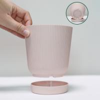 Macetas Pequeñas Con Tazón Floral Maceta Gruesa De Plástico Maceta Respirable De Terracota Con Bandeja Para Jardín - details 6