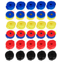 Juego De 5 Botones De Campana De Batería Portátil Profesional Accesorios De Instrumentos De Percusión Colores Variados - details 0