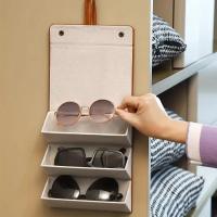 Estuche De Línea De PU Para Gafas Y Solares Portátil Plegable Con 2/3/4/5 Cajas Organizadoras Para Ópticas Unisex - details 4