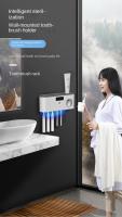 Set De Organizador Para Baño Con Soporte De Dientes Eléctricos Y Desinfección UV Secado Montaje En Pared Incluye Pasta De Dientes - details 0
