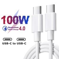 Cable De Carga Rápida USB C a Tipo C 100W Para iPhone 15 plus pro Max Samsung Moto Huawei Honor Realme iQOO Dual Tipo-C De Doble Conector - details 0