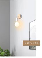Lámpara De Pared De Madera Vintage E27 Iluminación Interior Para Dormitorio Sala De Estar Escalera Decorativa Fuente De Luz LED - details 7