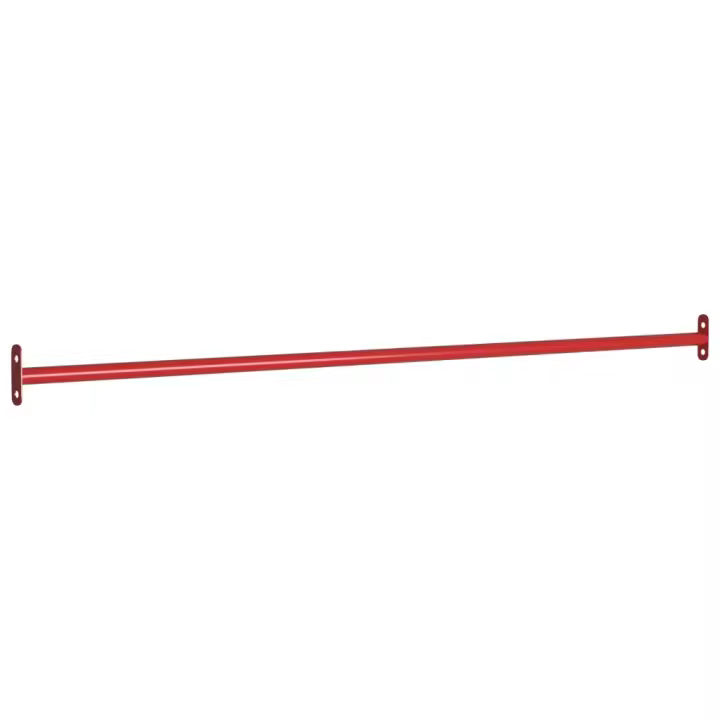 vidaXL Barra Horizontal de Gimnasia de Acero Rojo 125 cm Voltereta Columpio Cantidad 1 unidad, 2 unidades, 3 unidades - 1