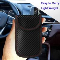 Estuche De Fibra De Carbono Para Llaves De Coche Bloqueador De Señal Antimagnético Protector Contra Rádiation Estuche De Carteles Sin Llave Para Privacidad - details 3
