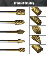 10Pc HSS Router Bits En Carburo Para Grabado Y Tallado En Madera Herramientas Para Talleres Rotativos DIY 1/8"(3mm) Broca De Abrazadera - details 10