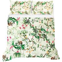 Juego de Sábanas Alo Home 100% Algodón - Estampado Tropical Monkey - Cama 90/135/150 cm + Funda almohada - details 7