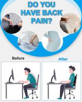 FAOKZE Cojín de Soporte Lumbar Ergonómico,Cojín Lumbar de Memoria para casa, Oficina, Coche, Viajes. Cojin Lumbar with Funda antiestática, Adgradable PARA LA Cuero y para una Postura cómoda - details 1