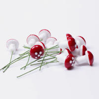 10Pcs Mini Set De Hongos Artificiales 2cm Para Jardín Fae Tiraditos De Moluscos Y Termitas Decoración De Terrario Y Artesanía - details 10