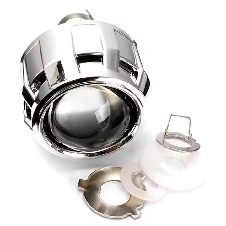 Lente Proyector Bi-xenon Mini De 2.5 Pulgadas Para Conducción Derecha Con Tornillo Adecuado Para Bombillas H1 H4 Y H7 Accesorios De Coche - 1