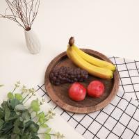 Tazón De Madera Redondo Para Mesa De Café Soporte Para Velas Decoración Del Hogar Tenedor De Servicio Pequeño Multipropósito Estilo Rustico - details 10