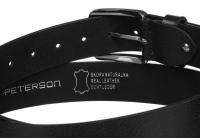 PTN LTP-TWT-105-9883 Cinturón ancho de cuero negro - details 3