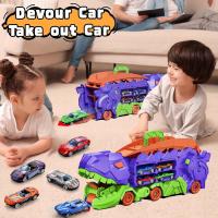 Modelo De Coche Dinosauro Triceratops Desplazable Para Niños Juguete Educativo De Plástico ABS Con Carretera Plegable Y Retroceso - details 21
