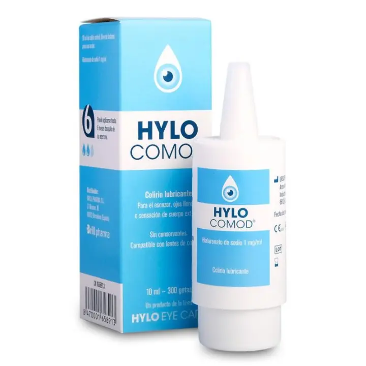Hylo Comod Brill Pharma - Colirio Lubricante 10 ML - Sin Conservantes - Hidratación Duradera - 1
