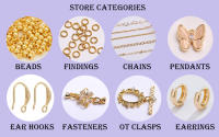 Bolas Redondas Y Planas De Latón Galvanizado En Oro 18K Para Suministros De Joyería DIY Accesorios Para Pulseras Y Collares - details 4