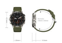 bluetooth pulsera GT45 reloj inteligente ritmo cardíaco llamada asistente de voz brújula inteligente reloj deportivo - details 14