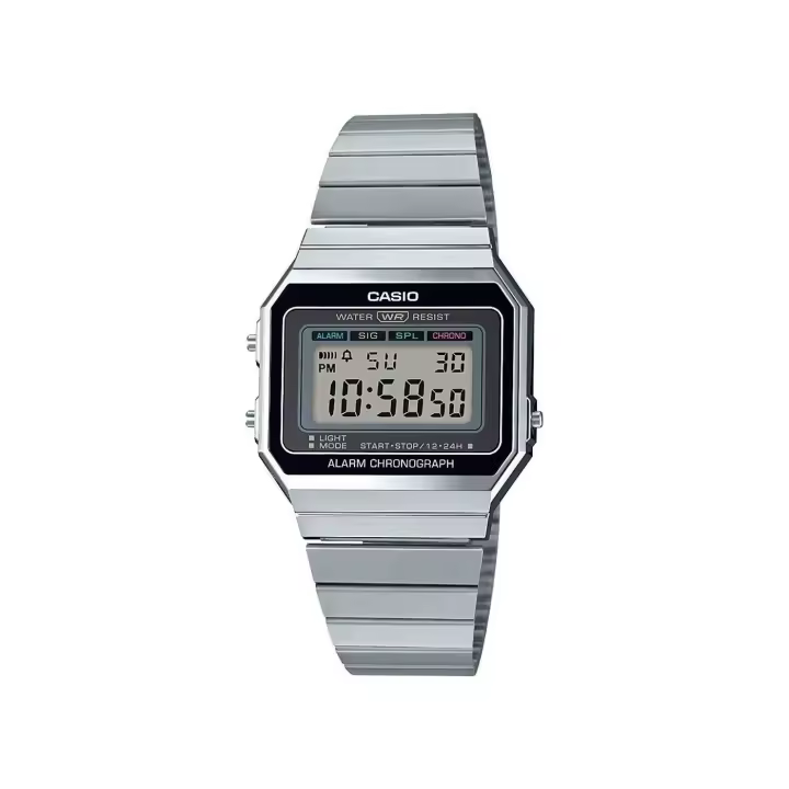 Reloj Casio Vintage A700WE-1AEF con Correa de Acero Inoxidable - 1