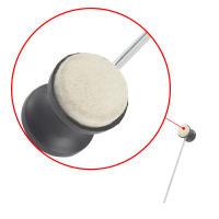 Pedal De Batería De Tapa De Lana Y Acero Inoxidable Mango Accesorio De Kit De Batería Alta Calidad Parte De Instrumento - details 4