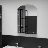 vidaXL Espejo de Pared con Estante de Vidrio Templado para Maquillaje Dimensiones 20 x 40 cm,  30 x 50 cm,  40 x 60 cm y mas - details 3