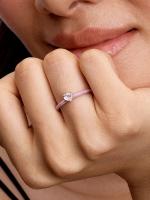 Pandora - Anillo de corazón con chakra rosa - Plata de ley - details 1