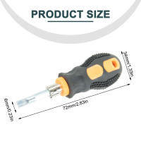 Destornillador De Precisión Mini Con Manija Corta Multifuncional Para Encapsulación Cabeza De Zanahoria Portátil De Acero De Aluminio - details 5