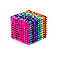Bolas magnéticas - Azul Cielo mate Juego de (3mm) 1000 Bolas mágicas coloridas Juego de escritorio Divertida para aliviar el estreno para adultos -esferas magnéticas- Mashable Smashable Buildable, juguetes para niños, regalo de Navidad - details 0
