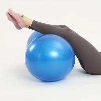 Bola De Yoga De Forma De Maní Anti-Rotura 90x45cm Para Ejercicio En Casa Equipo De Fitness Gimnasio Entrenamiento De Pilates Con Bombín - details 11