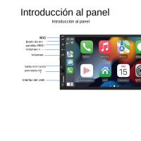 Reproductor Multimedia Para Coche 2Din 7 Pulgadas Pantalla HD Táctil Carplay Android Auto Radio RAIDO USB Bluetooth Cámara Rearmada - details 10