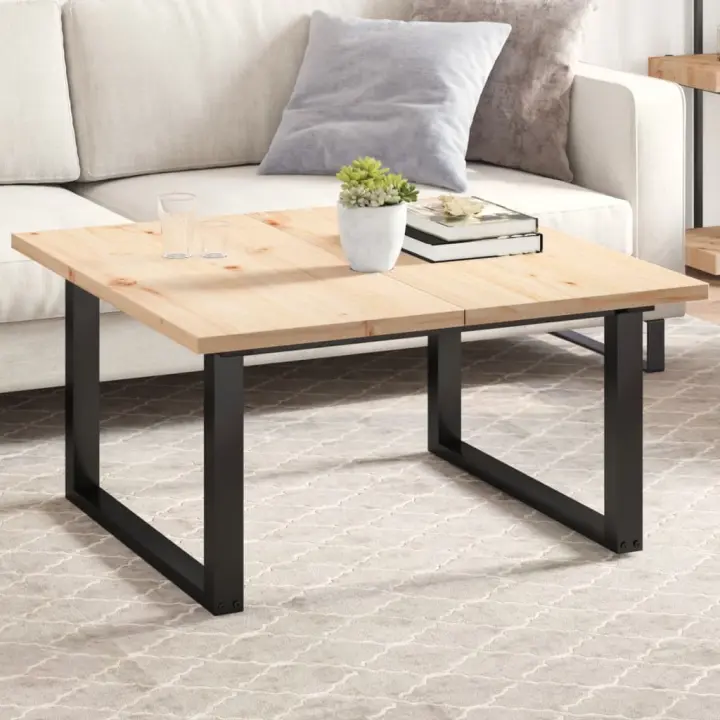 vidaXL Tablero de mesa rectangular 2 uds madera de pino 90x45x2,5 cm - 1