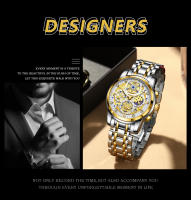 Reloj De Pulsera De Lujo Para Hombre POEDAGAR Cuarzo Acero Inoxidable Impermeable Luminoso Estilo Casual Fecha Cronógrafo - details 2