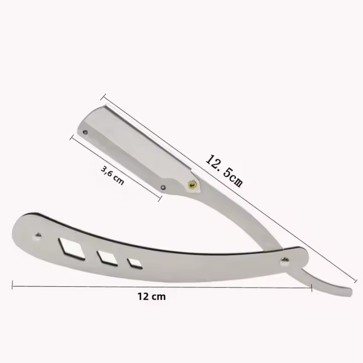 Afeitadora Manual Para Hombres Barbero Cuchillo De Lámina Reemplazable Cuidado De Barba Regalo Para Hombres Metal No Electrónica - 1