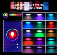 Amasun Luz De Pared Inteligente WiFi LED Zigbee Regulable Redonda Cambio De Color Control Por Voz Alexa Google Home 5W 7W 10W 15W - details 1
