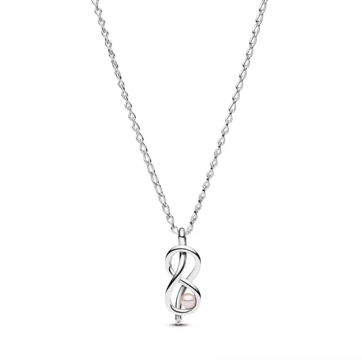 393762C01-50 - Collar Nudo Infinito en Plata de Ley con Circonitas | Pandora Oficial 393762C01-50 PANDORA Raíz Novedades Joyas de Plata Joyas Pandora MUJER Colgantes Pandora inicio Colgantes de Plata Mujer Pandora original - 1
