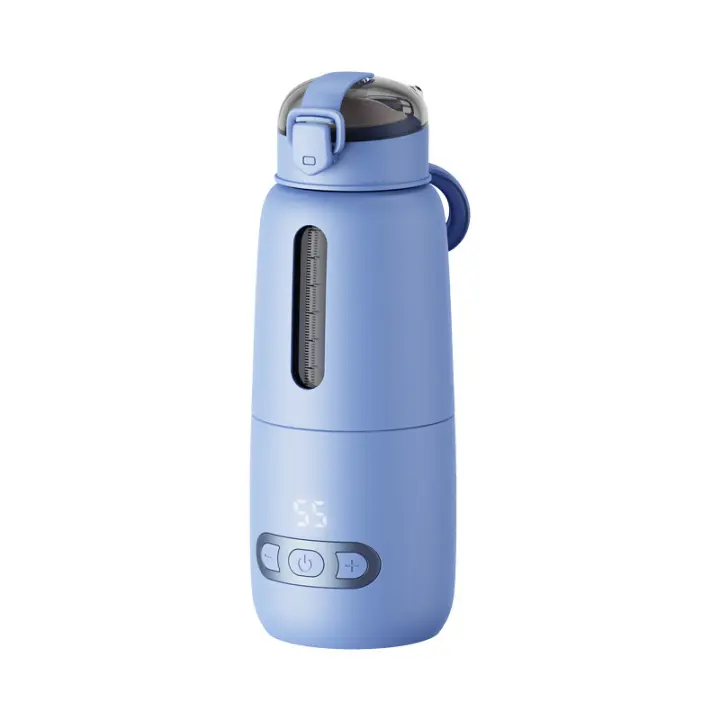 Calentador de leche portátil para bebé, calentador de biberones inalámbrico para calentar agua sobre la marcha, calentador de biberones recargable por USB para viajes, coche, exteriores - 1
