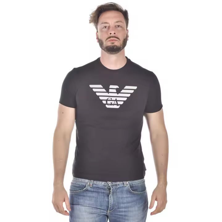 Emporio Armani Algodón Hombre Negro camiseta 3Z1T881J00Z 999 - 1