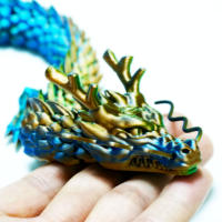 Dragón Chino 3D Imprimible Decoración De Escritorio Creativa Con Articulaciones Corporales Para Movimiento Libre Regalo Original - details 5
