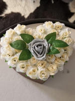 50pcs Flores Artificiales De Seda Rosa Para Bodas Navidad Arco De Flores Decoración De Pared Regalo De Scrapbook DIY Jardín Hogar - details 7