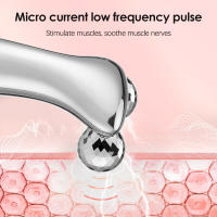 Rodillo facial, instrumento de belleza inteligente EMS, 12 modos, 9 velocidades, pulso 4D, instrumento de adelgazamiento facial, masajeador facial en V - details 0