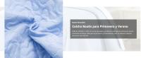 NQT Colcha Boutis para Primavera y Verano Bicolor Reversible Liso  +  Funda Cojin - Ligera Fina Entretiempo Cama 90 180x260, 135 220x260, 150 240x260 cm - details 2