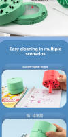 Nueva Limpiadora De Escritorio Para Niños Con Borrador Y Potencia De Succión Mini Para Estudiantes Recargable Y Absorbente De Polvo - details 4