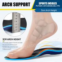 Plantilla de soporte para el arco del pie con amortiguación de aire y amortiguación de impactos, almohadilla de gel suave, talla 35-46 - details 1